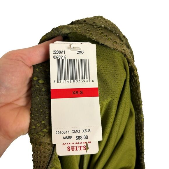 NWT Lucky Brand Bathing Suits Green Eyelet Strapless Cover-Up Dress XS/Small - Picture 7 of 7